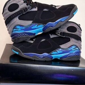 Jordan Sneakers Black and Blue